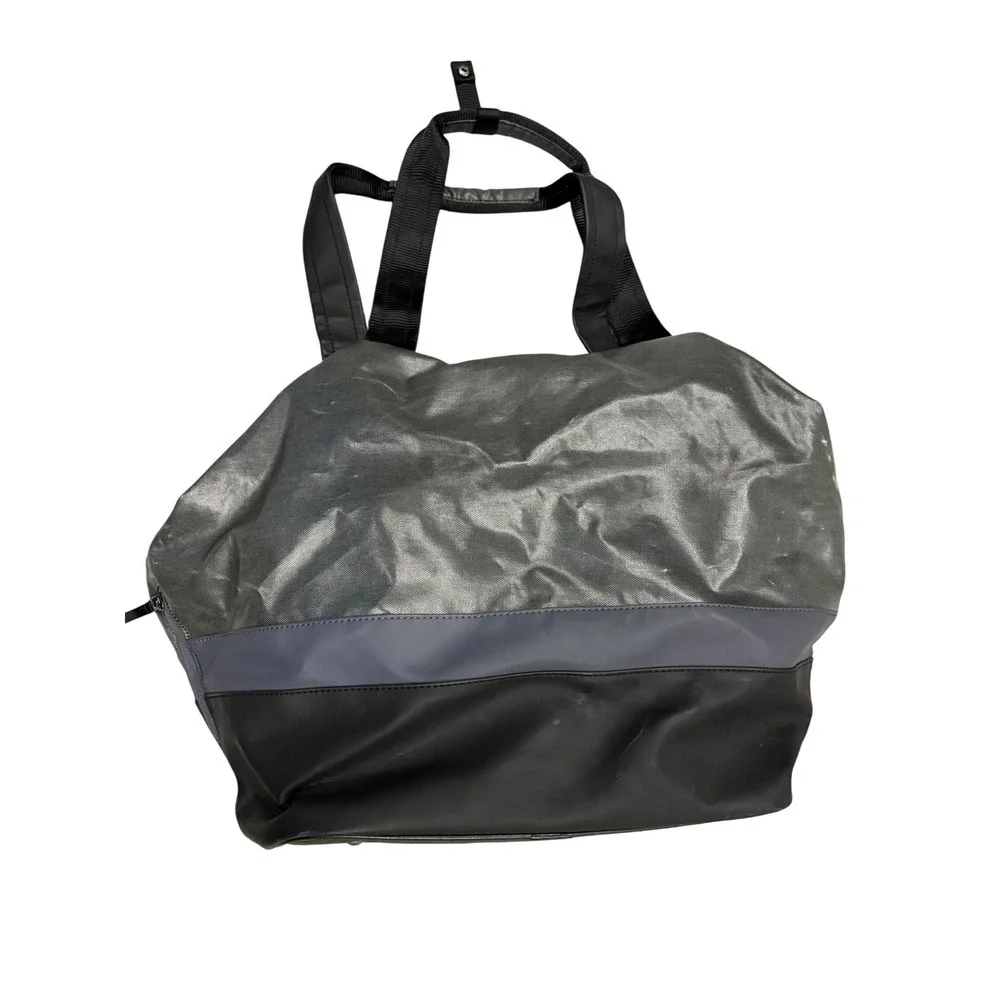 Under Armour Gray Black Tote Bag Gym Travel Carry On Bag Duffle - Picture 4 of 9